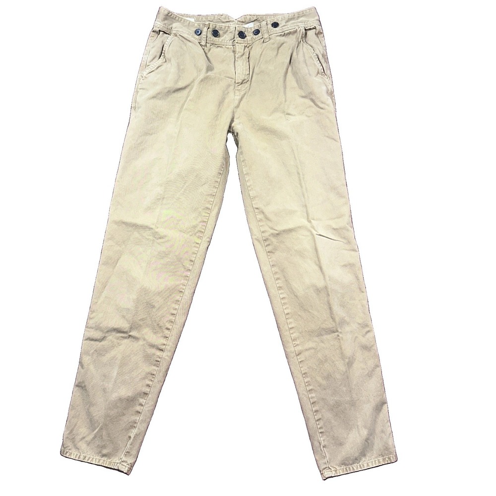 Billy Reid Mens Boyfriend Chino Republic Twill Cotton Pants Bronze Brown 28